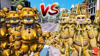 FNAF ANIMATRONIC FIGHT JACKOFREDDY vs MUMMY BONNIE GTA 5 Mods FNAF RedHatter [upl. by Georgeanna]