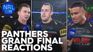 Penrith Panthers in awe of threepeat 2023 NRL Grand Final  NRL on Nine [upl. by Nitsua]