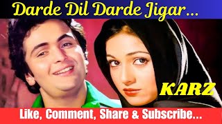 Darde Dil Darde Jigar Cover Song  Karz  80s Romantic Song  Mohammed Rafi Best Song  RK Rising [upl. by Nosrak]