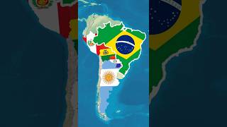 Se o brasil atacasse seus vizinhos mapa maps mapchart countries mapper shorts geografia [upl. by Truitt]