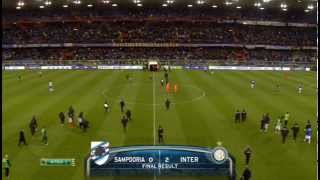 Stagione 20122013  Sampdoria vs Inter 02 [upl. by Koslo799]