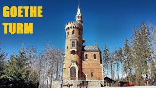 GOETHETURM  Aussichtsturm bei KARLSBAD Tschechien  Goethova vyhlídka Karlovy Vary  2022 [upl. by Llemrej]