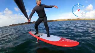 Flat water SUP foil paddle up [upl. by Tnek]