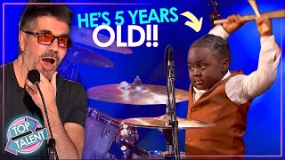 5YearOld SHOCKS the Judges with EPIC Drum Skills on AGT 2024 🔥 [upl. by Esialb]