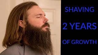 Shaving a 2 Year Beard [upl. by Petronilla50]