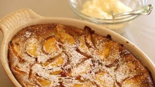 Peach amp Thyme Clafouti Recipe  Kin Community [upl. by Nosyla]