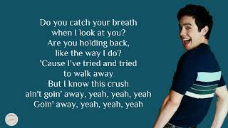 David Archuleta  Crush lyrics [upl. by Nnaarat]