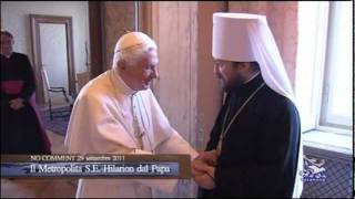 Benedetto XVI riceve in udienza Hilarion Alfeyev del Patriarcato Ortodosso Russo [upl. by Natividad]