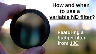 Using a variable ND neutral density filter in photo and video [upl. by Stich]