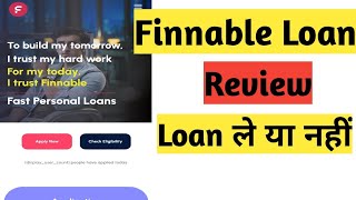 Finnable loan  Finnable loan review  finnable loan process  finnable app review [upl. by Alahs]