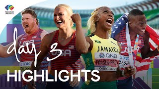 Day 3 Highlights  World Athletics Championships Oregon 2022 [upl. by Lilybelle]