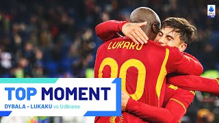 Lukaku and Dybala finish a masterful team move  Top Moment  RomaUdinese  Serie A 202324 [upl. by Enwad]