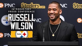 Russell Wilson Introductory Press Conference  Pittsburgh Steelers [upl. by Eenert]