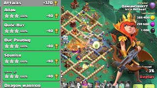 Legend League Attacks September Season QC Twin Hogs Clash of Clans [upl. by Joelie46]