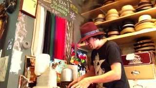 Steam amp Hand Shaping a Fedora or Stetson Western Hat with a Jiffy Steamer [upl. by Aglo]