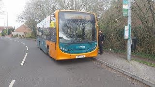 Enviro 200 547CN17 EYT On route 136 to Creigiau Via Whitchurch [upl. by Annairdua389]