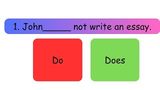 Use of Do and Does Quiz Questions And Answers quiz [upl. by Alboran]