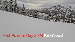 2024 First Powder Day in Tahoe  Kirkwood Ski Resort [upl. by Barnebas869]