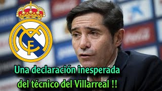 ¡¡Unas declaraciones inesperadas del técnico del Villarreal tras enfrentarse al Real Madrid en La Li [upl. by Annayoj]