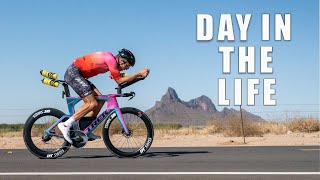 DAY IN THE LIFE  Swim Bike Run Food and Family [upl. by Elbag]