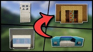 🛀 Moderne Minecraft Einrichtung und Möbel bauen  Minecraft Einrichtungsideen Deutsch  German [upl. by Ikkim454]