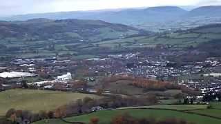 Newtown PowysMidWales UK from the hills [upl. by Goldner476]