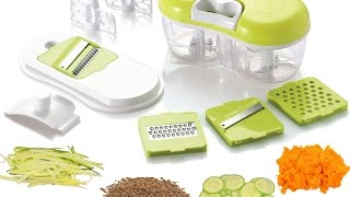 Brieftons QuickPull Food Chopper Blender Mandoline Slicer amp Grater Demo [upl. by Alasdair]