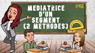 COMMENT CONSTRUIRE LA MÉDIATRICE D’UN SEGMENT METHODE COMPAS ET ÉQUERRE [upl. by Caniff]