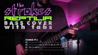 quotReptiliaquot  The Strokes  Bass w Tabs HD Cover  1080p [upl. by Iruam]