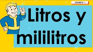 LITROS Y MILILITROS  5 GRADO  MATEMATICAS [upl. by Mosi]