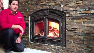 NZ3000 Napoleon Wood Burning Fireplace Zero Clearance Product reivew Burn Video [upl. by Carlton836]