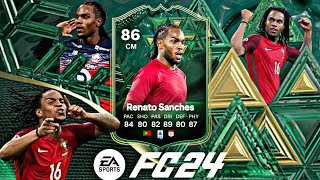 GULLIT GANG😍🇵🇹  86 RATED WINTER WILDCARD RENATO SANCHES PLAYER REVIEW  EAFC 24 [upl. by Ynnaffit]