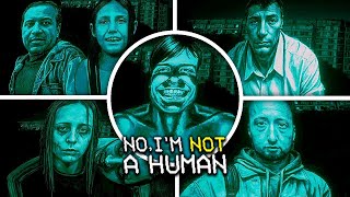 No Im not a Human HD Remake  ALL Visitors amp FULL GAME  Ending Demo Showcase [upl. by Sutphin]