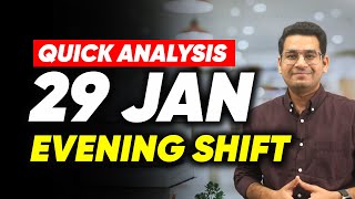 🚨29th January Evening Shift Analysis in 90 seconds  JEE Main 2024  MathonGo  Anup Sir [upl. by Ahsihat]