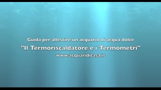 Il Termoriscaldatore e i Termometri Guida per allestire un acquario di acqua dolce [upl. by Arrekahs]