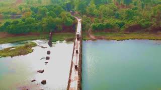 Aerial view of Vangani West Pashane River Bridge Badlapur Dhruv residency 📞 88798 95829 [upl. by Angele]