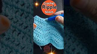 Crochet Ripple stitch 🙂shorts youtubeshorts [upl. by Bernj]