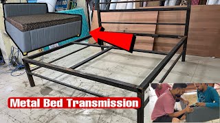 How to convert iron bed to modular bed  Metal bed transformation DIY [upl. by Toor]