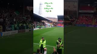 Celtic fans at Tannadice  Piling on the Agony  Dundee Utd 0  9 Celtic  28082022 [upl. by Yorgen662]