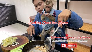 Smart Bryan learning How to Cooked 👨🏻‍🍳🥬 [upl. by Oirogerg20]