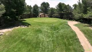 Golf de Saumane Provence Country Club drone aerial video Provence Hole04 [upl. by Vlad]