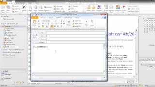 Outlook how to send a fax [upl. by Burrell]