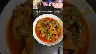 Mutton curry Homestyle😋 Recipe21 food recipe indianfood easyrecipe mutton shorts [upl. by Anitnahs]