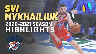 Svi Mykhailiuk OKC Thunder  Detroit Pistons 20202021 Season Highlights  Toronto Raptors [upl. by Sesilu]