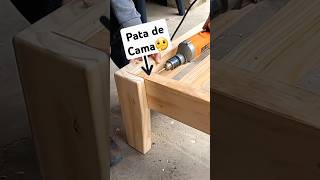 PATA de CAMA 🛌 RESISTENCIA tips carpintero carpintería shortsviral shorts viral carpenter [upl. by Chara]