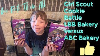 Girl Scout Cookie Battle LBB Versus ABC Bakery [upl. by Teeter665]