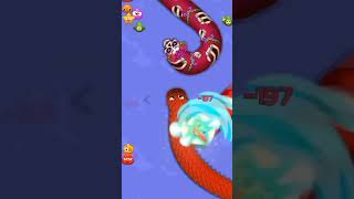 Worms Zone Gameplay ShortWormsZoneGameShorta [upl. by Mure]