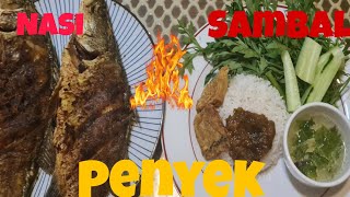 Nasi sambal penyek ikan goreng berempah [upl. by Rind638]