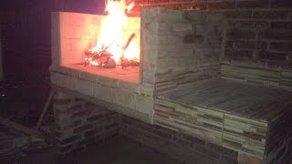 como hacer una parrilla asador de ladrillos muy facil de hacertutorial barbecue grill [upl. by Atalanti804]