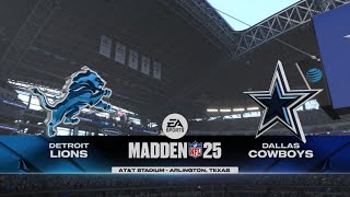 Madden NFL 25 NFL Week 6 Simulation The Detroit Lions vs The Dallas Cowboys [upl. by Borszcz55]